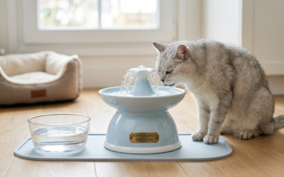 Les meilleures fontaines à eau pour chat âgé (hydratation, confort et santé)