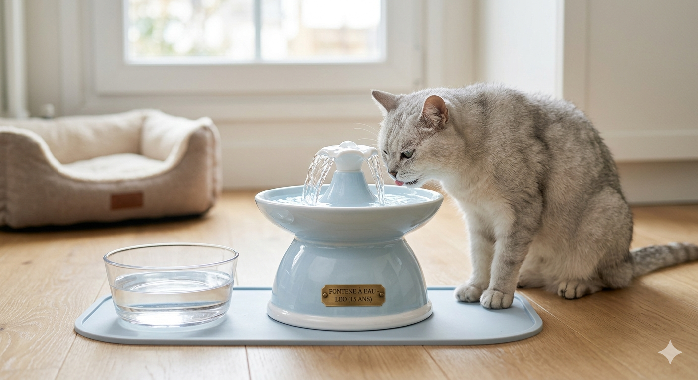 fontaine-a-eau-pour-chat-agé