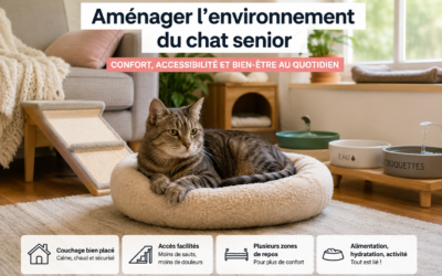 Aménager l’environnement du chat senior : bien plus qu’un simple couchage