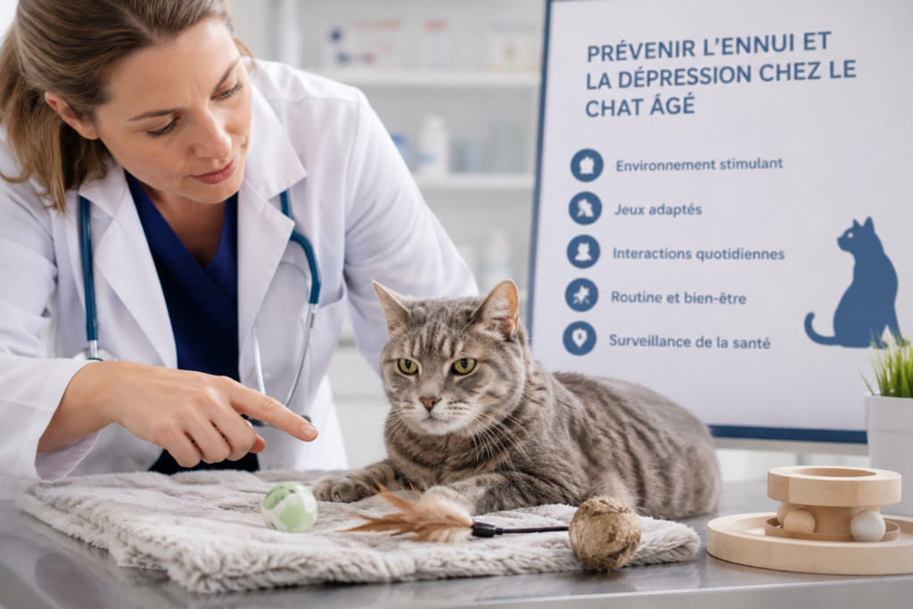 Un vétérinaire explique comment prévenir l’ennui et la dépression chez le chat âgé