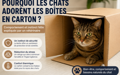 Pourquoi les chats adorent les boîtes en carton ? Explication vétérinaire et appuis scientifiques