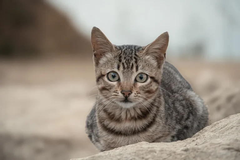 Chat Savannah adulte aux longues pattes et grandes oreilles, illustrant l'allure athlétique héritée de son ascendance sauvage